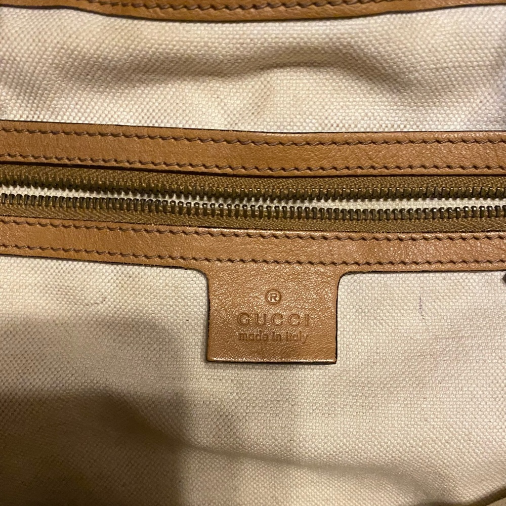 Gucci Rania GG Canvas Drawstring Hobo Bag❣️Excellent‼️🇮🇹 - Picture 13 of 16